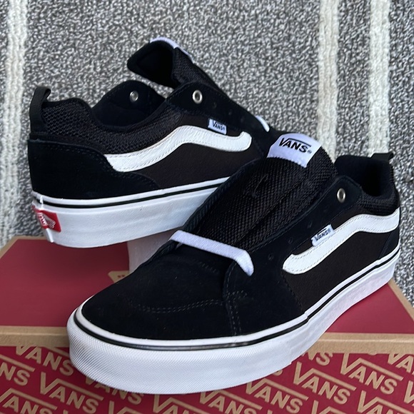 Vans Filmore Suede Canvas Black/White MENS - Picture 9 of 16